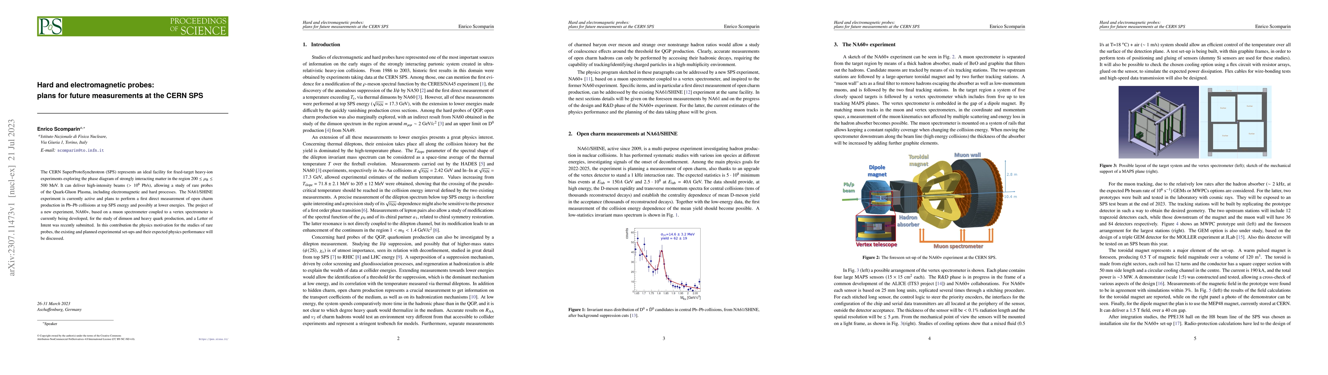 Thumbnail for Hard and electromagnetic probes: plans for future measurements at the
  CERN SPS