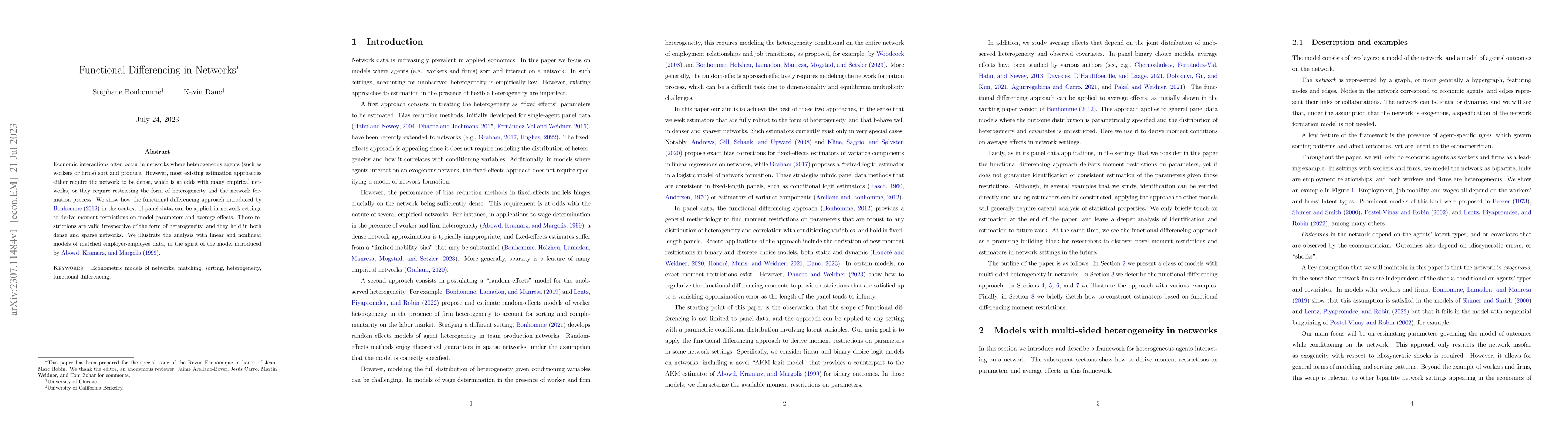 Thumbnail for Functional Differencing in Networks