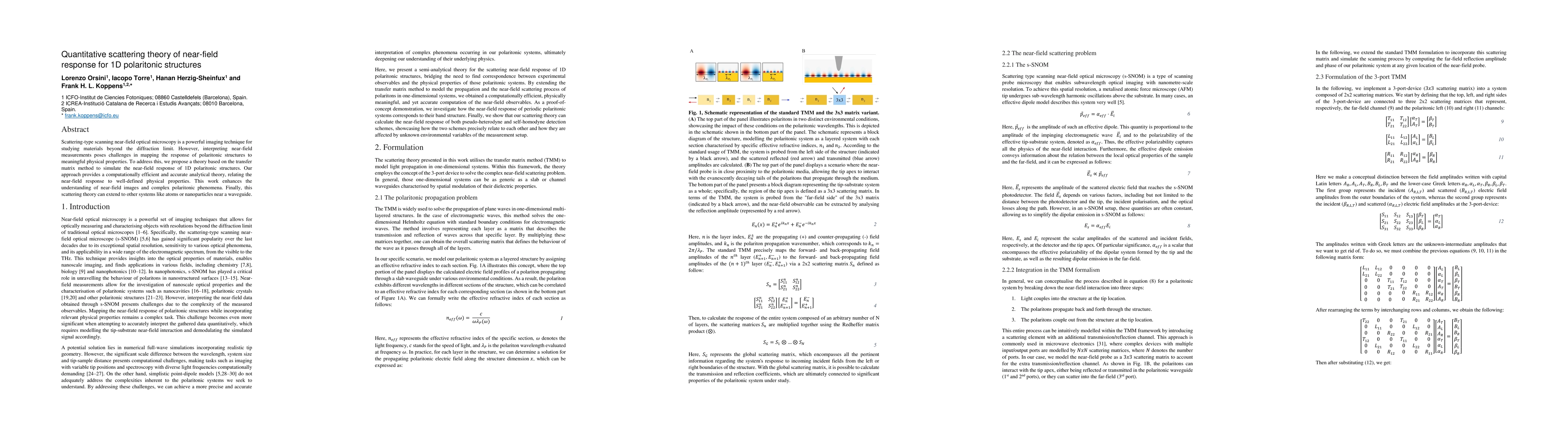 Thumbnail for Quantitative scattering theory of near-field response for 1D polaritonic
  structures