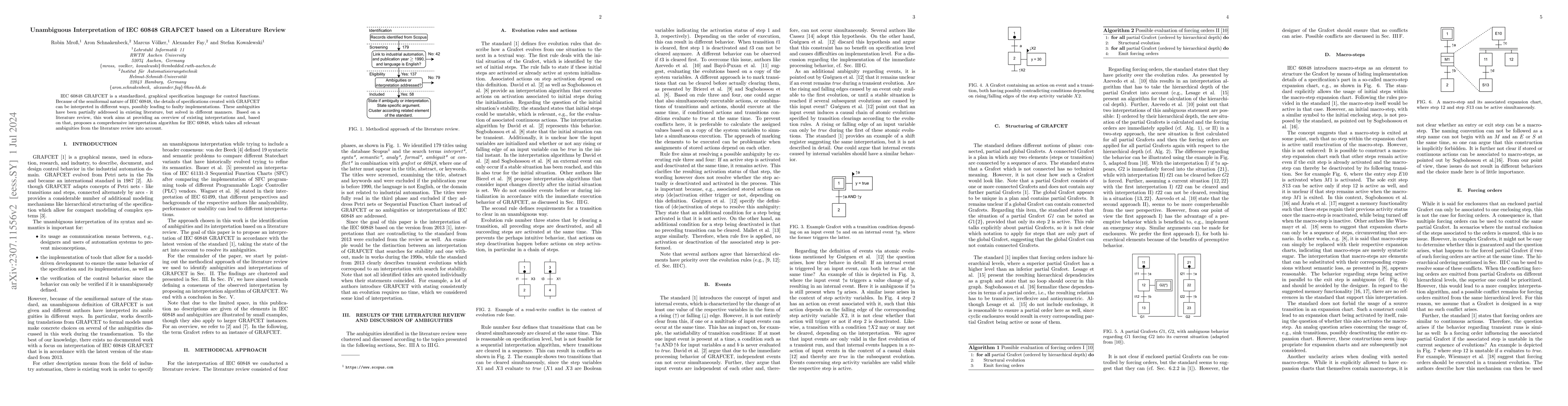 Thumbnail for Unambiguous Interpretation of IEC 60848 GRAFCET based on a Literature
  Review
