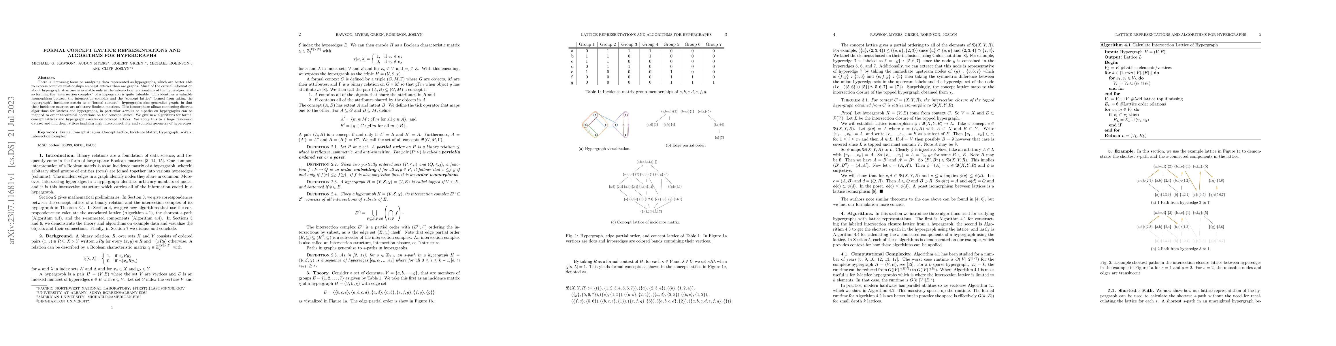 Thumbnail for Formal Concept Lattice Representations and Algorithms for Hypergraphs