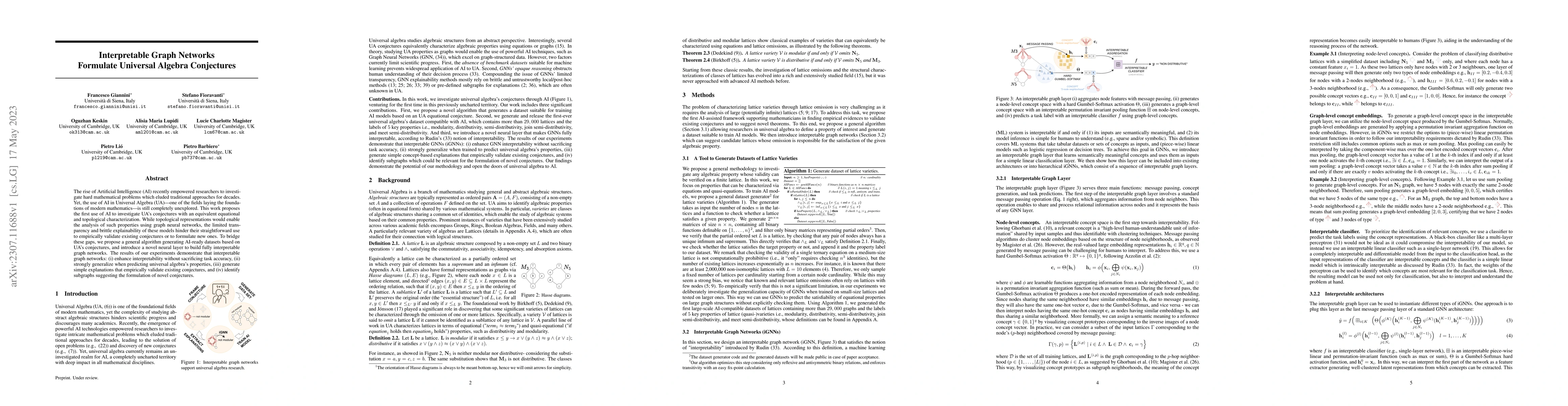 Thumbnail for Interpretable Graph Networks Formulate Universal Algebra Conjectures