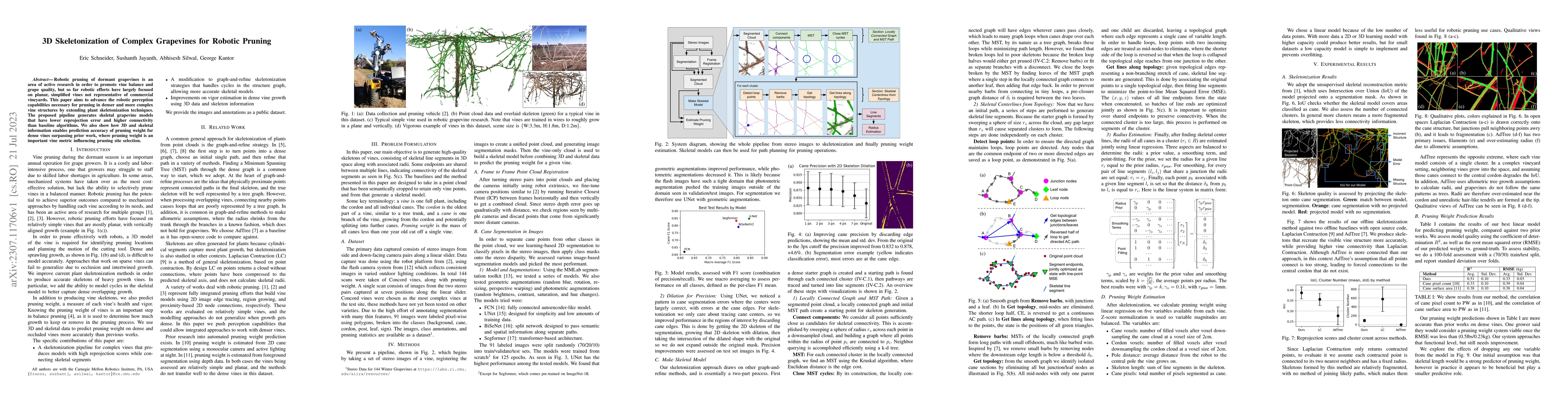 Thumbnail for 3D Skeletonization of Complex Grapevines for Robotic Pruning