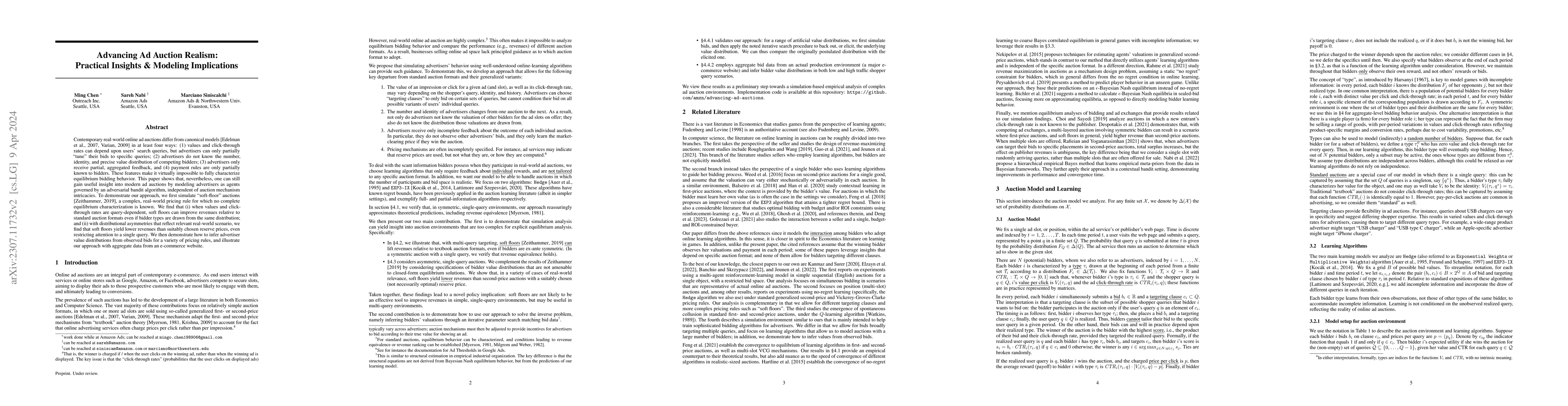 Thumbnail for Advancing Ad Auction Realism: Practical Insights & Modeling Implications