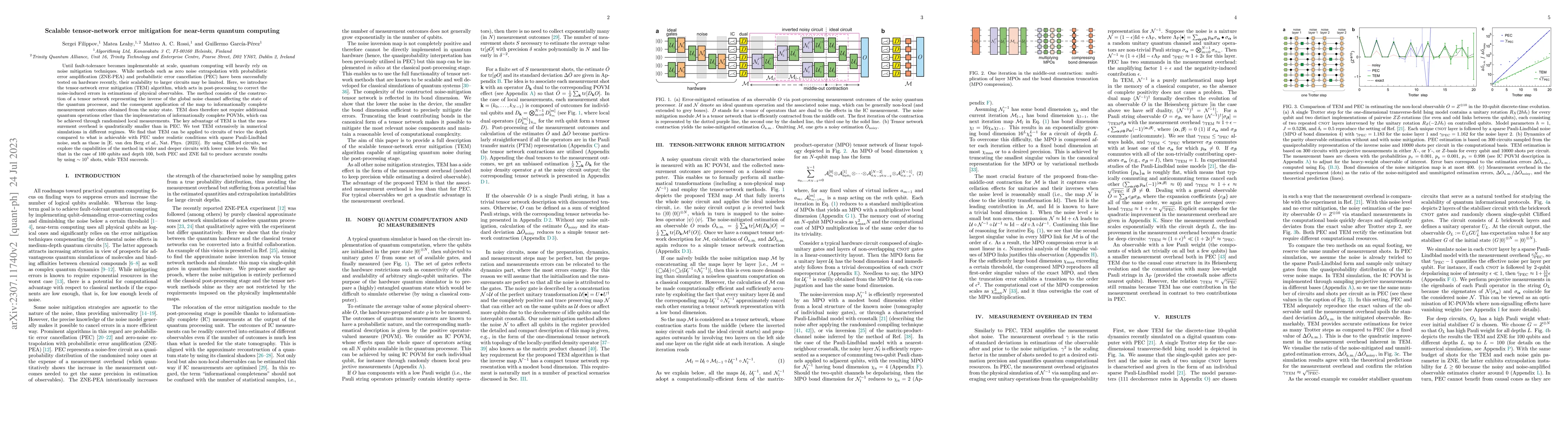 Thumbnail for Scalable tensor-network error mitigation for near-term quantum computing