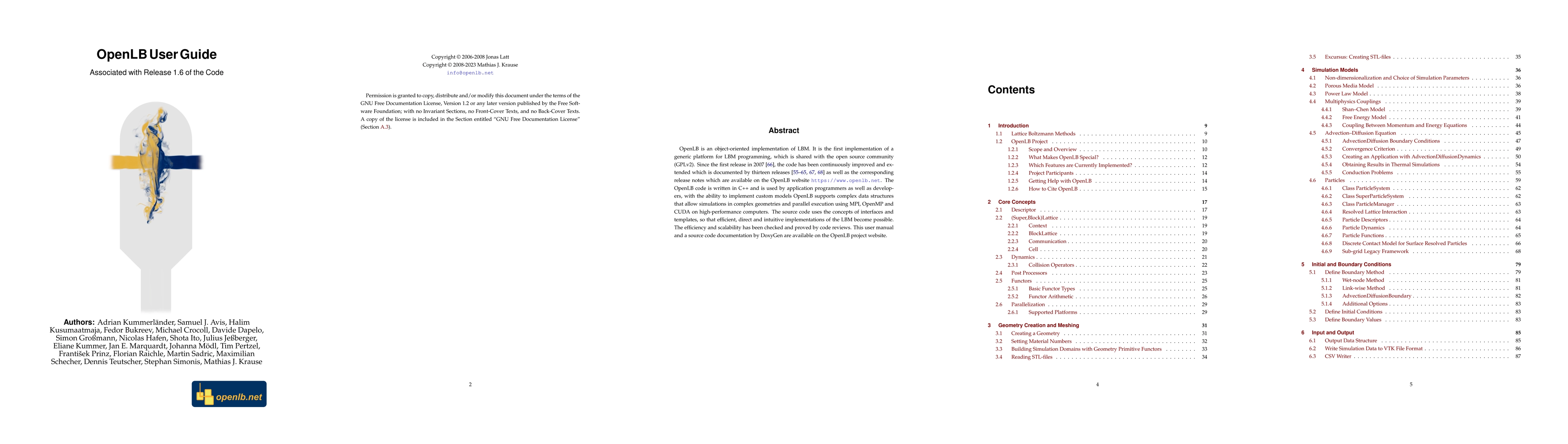 Thumbnail for OpenLB User Guide: Associated with Release 1.6 of the Code