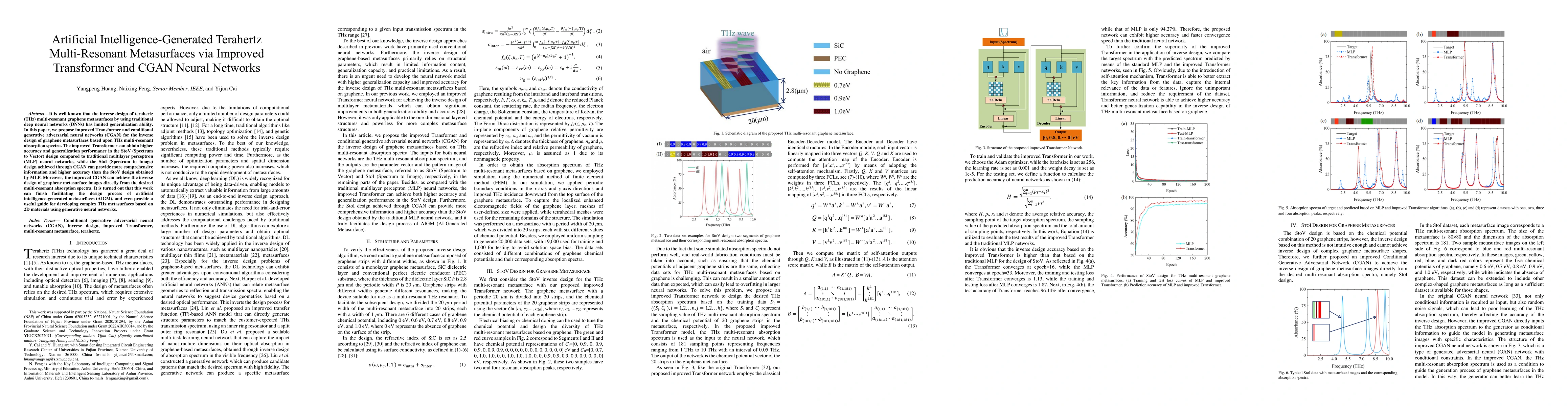 Thumbnail for Artificial Intelligence-Generated Terahertz Multi-Resonant Metasurfaces
  via Improved Transformer and CGAN Neural Networks