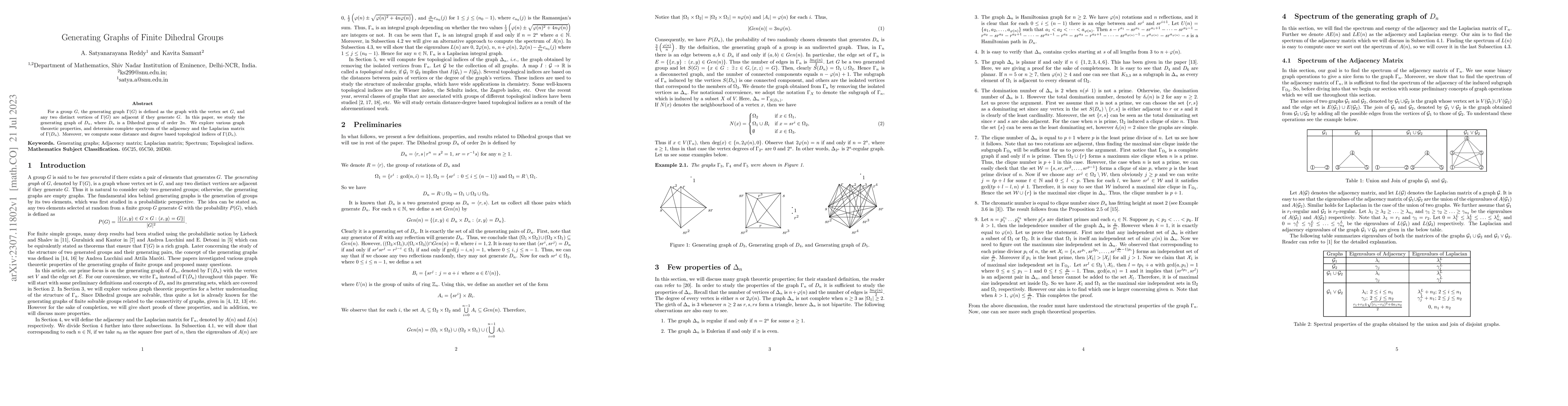 Thumbnail for Generating Graphs of Finite Dihedral Groups