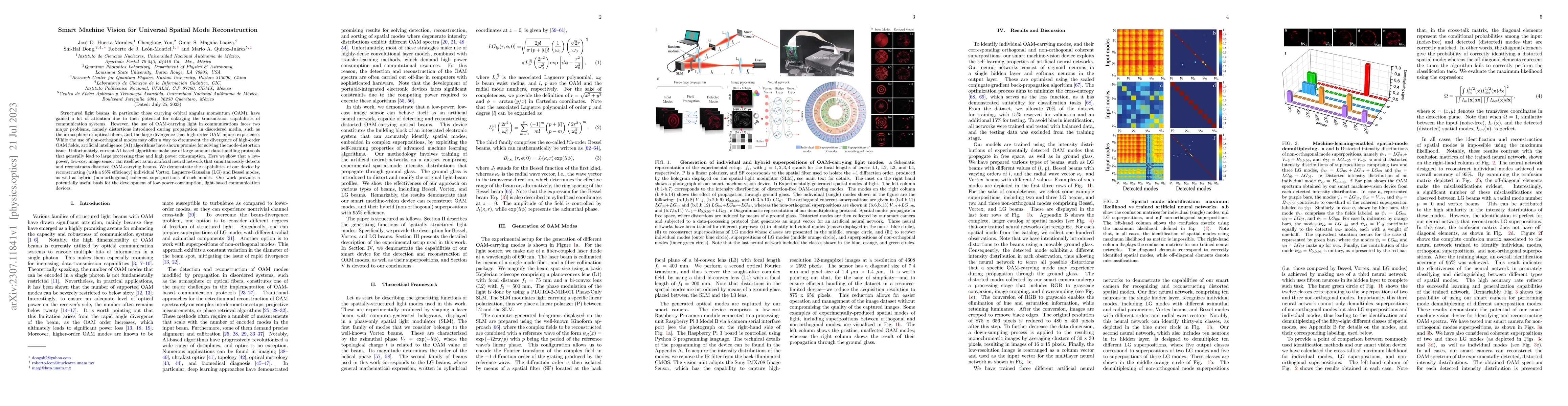 Thumbnail for Smart Machine Vision for Universal Spatial Mode Reconstruction