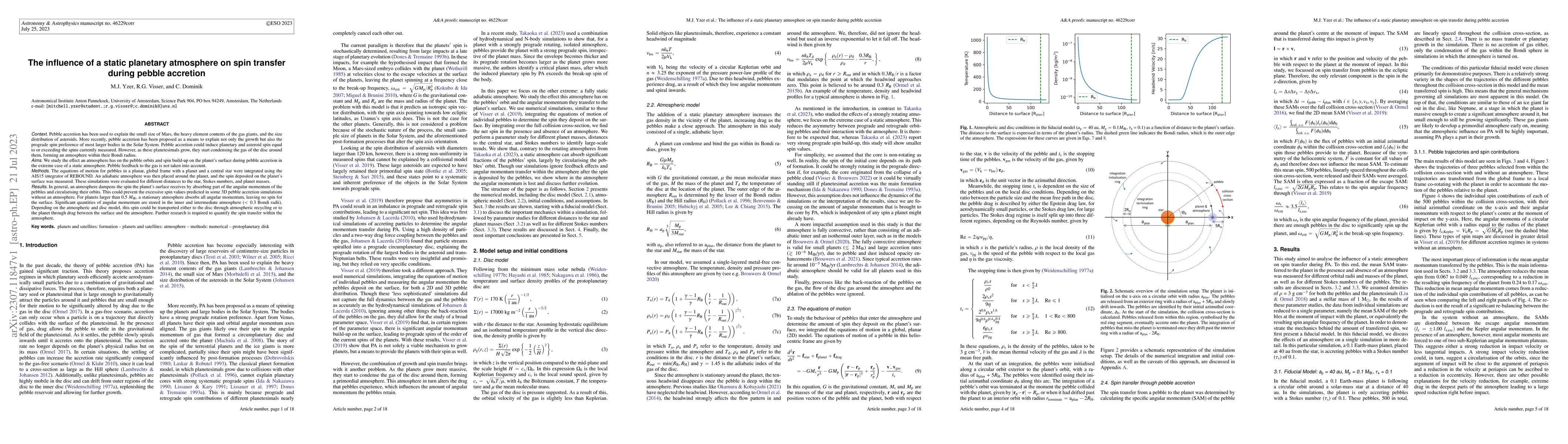Thumbnail for The influence of a static planetary atmosphere on spin transfer during
  pebble accretion