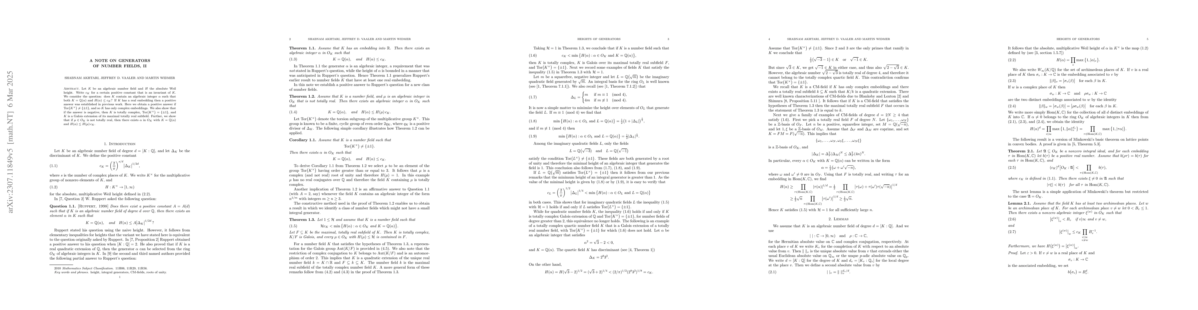 Thumbnail for A note on small generators of number fields, II