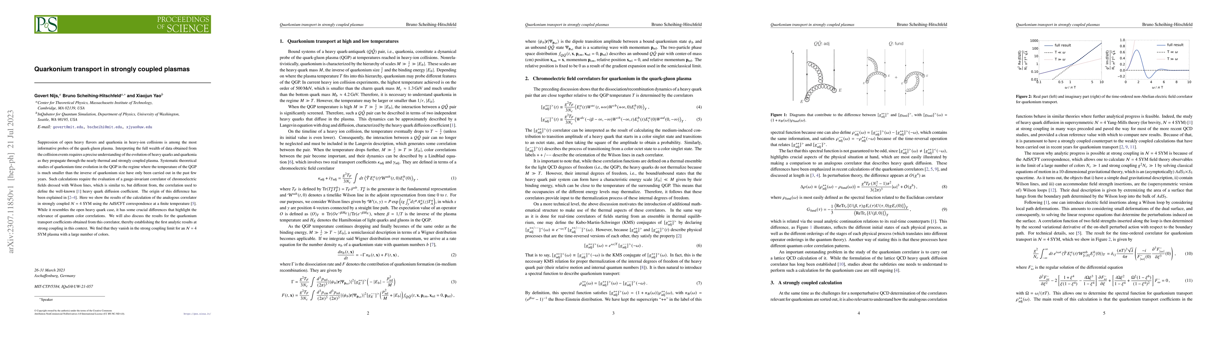 Thumbnail for Quarkonium transport in strongly coupled plasmas