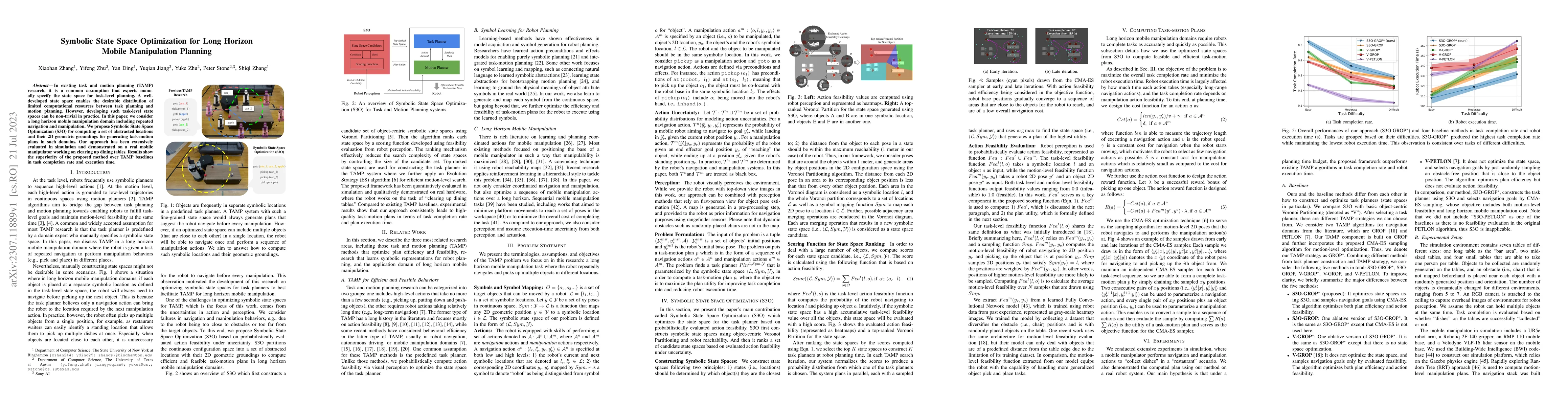 Thumbnail for Symbolic State Space Optimization for Long Horizon Mobile Manipulation
  Planning