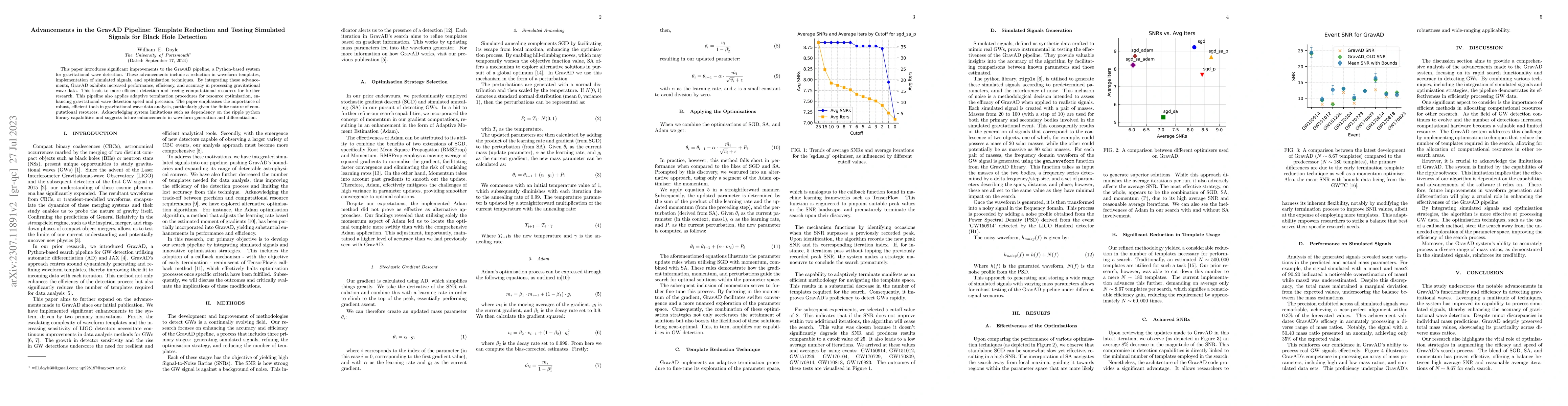 Thumbnail for Advancements in the GravAD Pipeline: Template Reduction and Testing
  Simulated Signals for Black Hole Detection