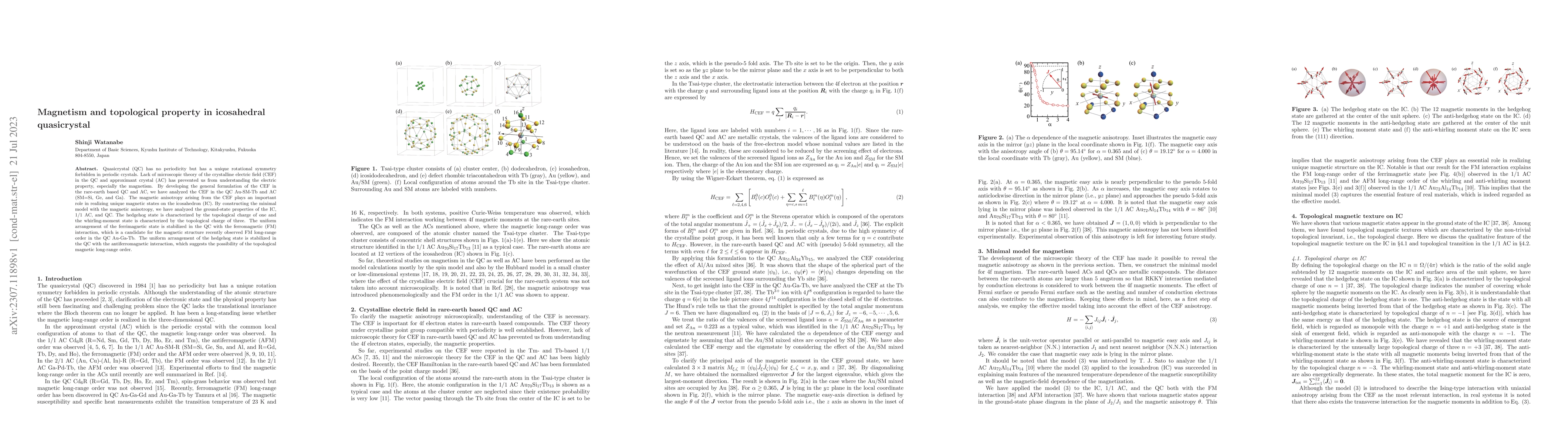 Thumbnail for Magnetism and topological property in icosahedral quasicrystal