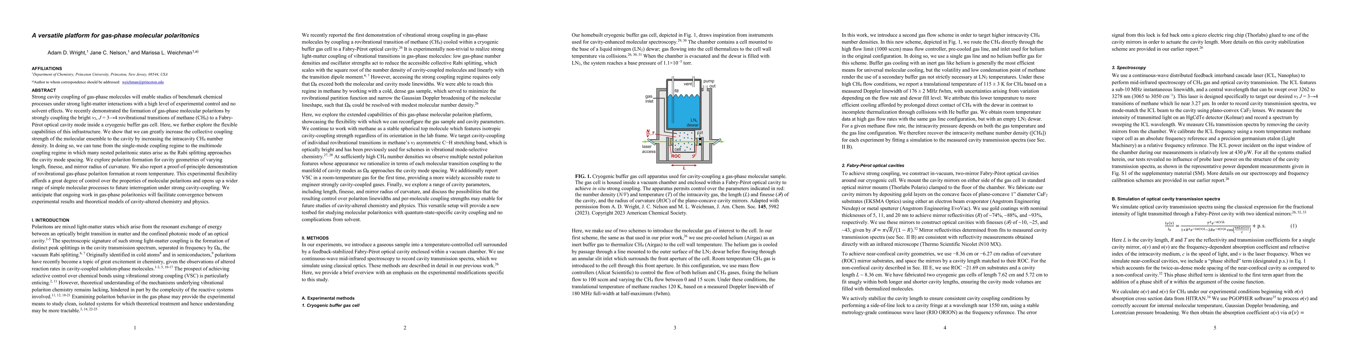 Thumbnail for A versatile platform for gas-phase molecular polaritonics