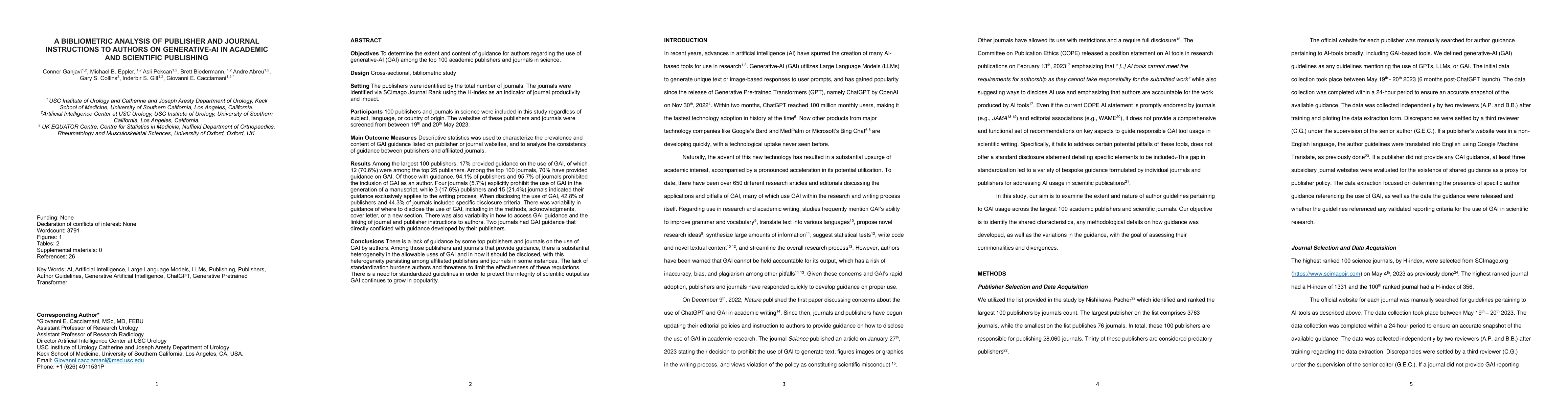 Thumbnail for Bibliometric Analysis of Publisher and Journal Instructions to Authors
  on Generative-AI in Academic and Scientific Publishing