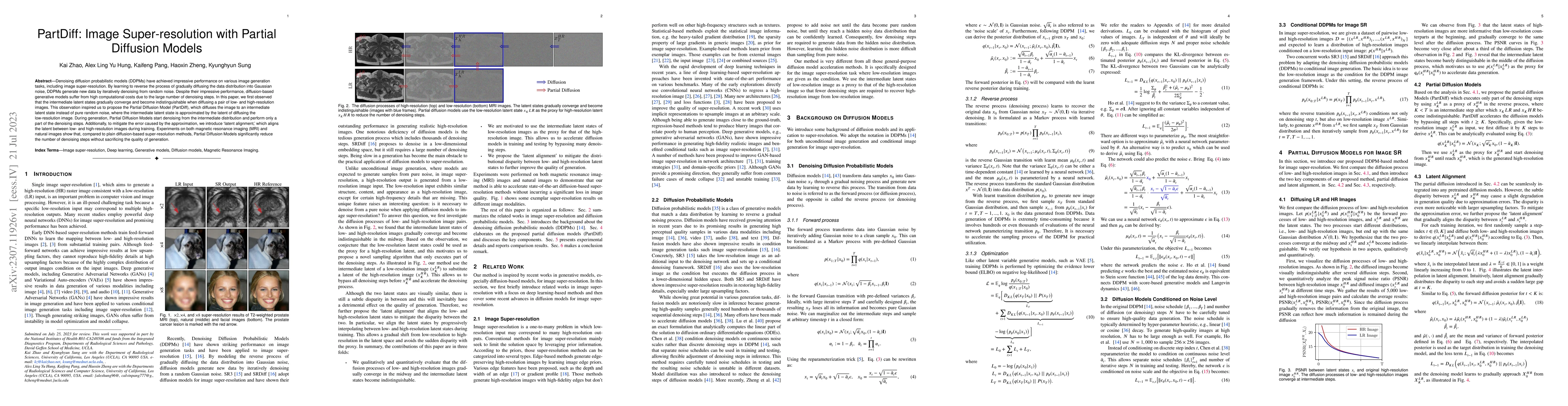 Thumbnail for PartDiff: Image Super-resolution with Partial Diffusion Models