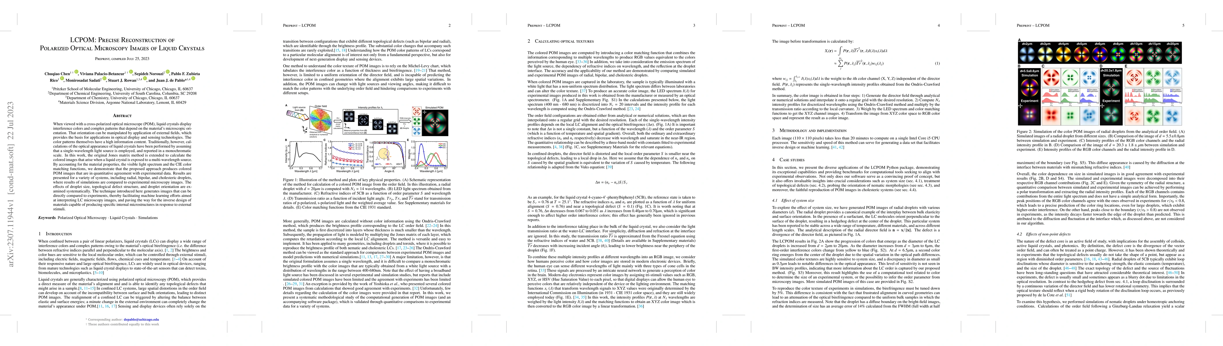 Thumbnail for LCPOM: Precise Reconstruction of Polarized Optical Microscopy Images of
  Liquid Crystals