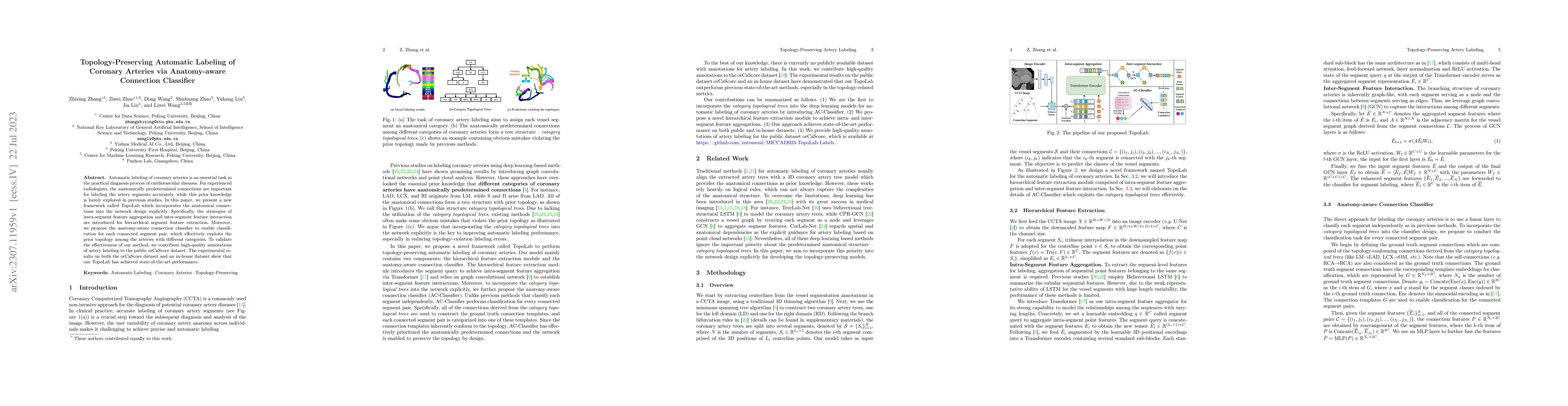 Thumbnail for Topology-Preserving Automatic Labeling of Coronary Arteries via
  Anatomy-aware Connection Classifier