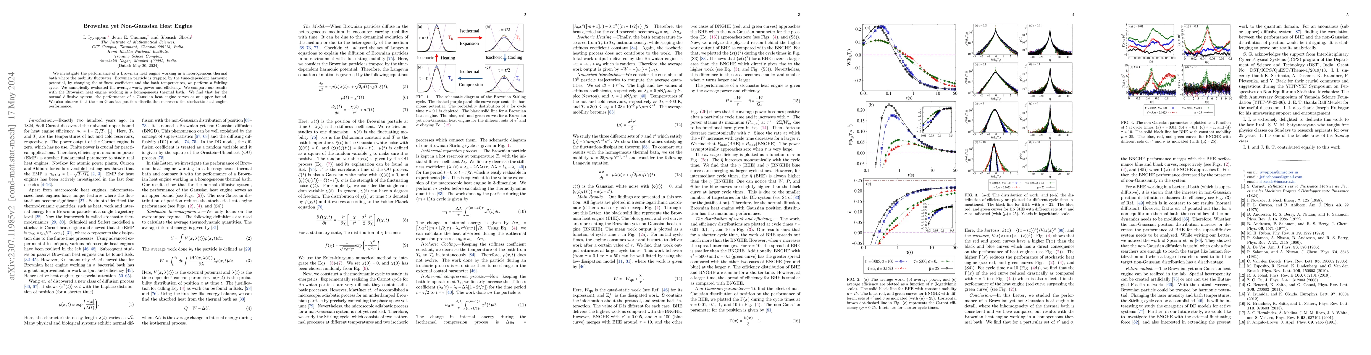 Thumbnail for Brownian yet Non-Gaussian Heat Engine