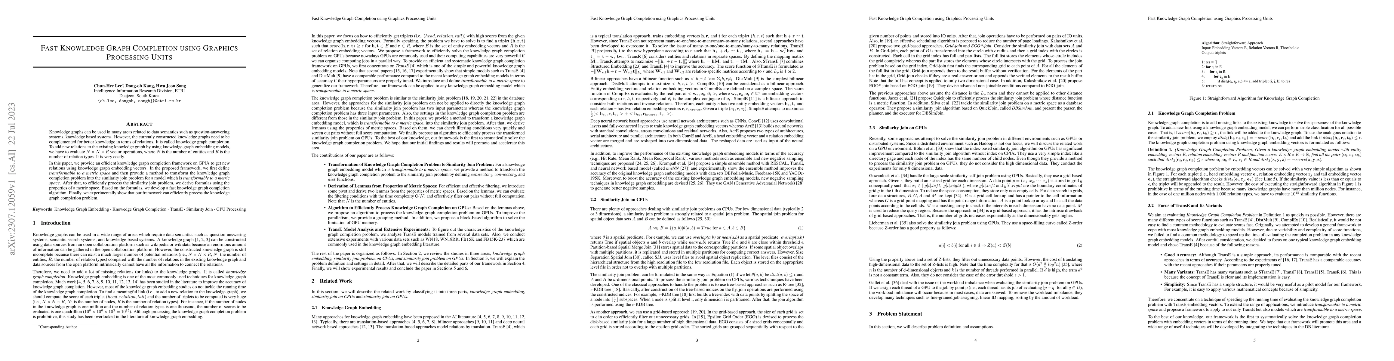 Thumbnail for Fast Knowledge Graph Completion using Graphics Processing Units