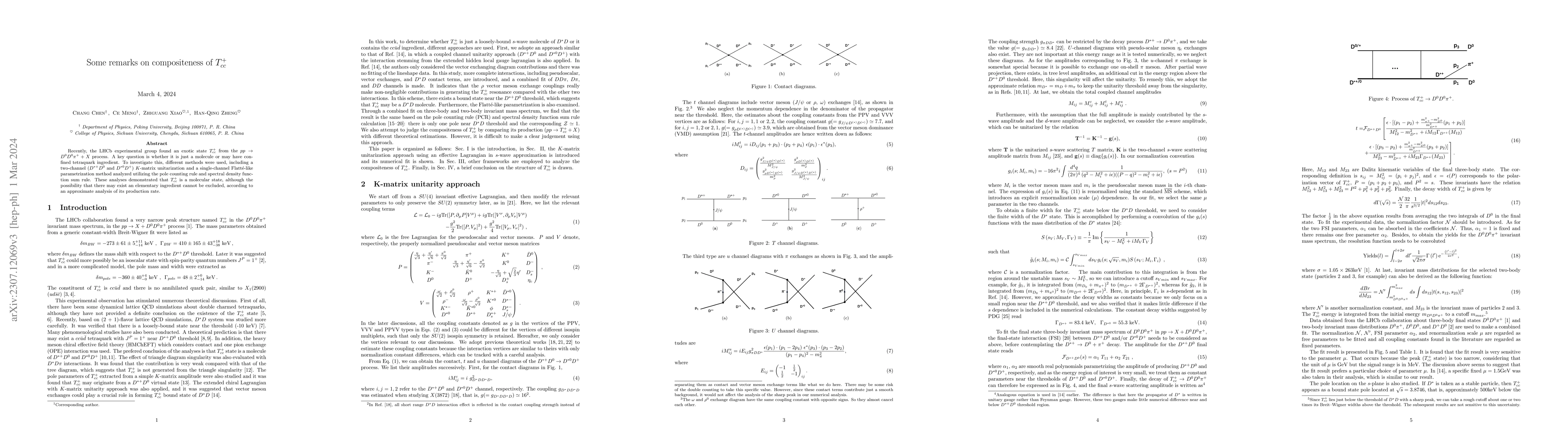Thumbnail for Some remarks on compositeness of $T^+_{cc}$