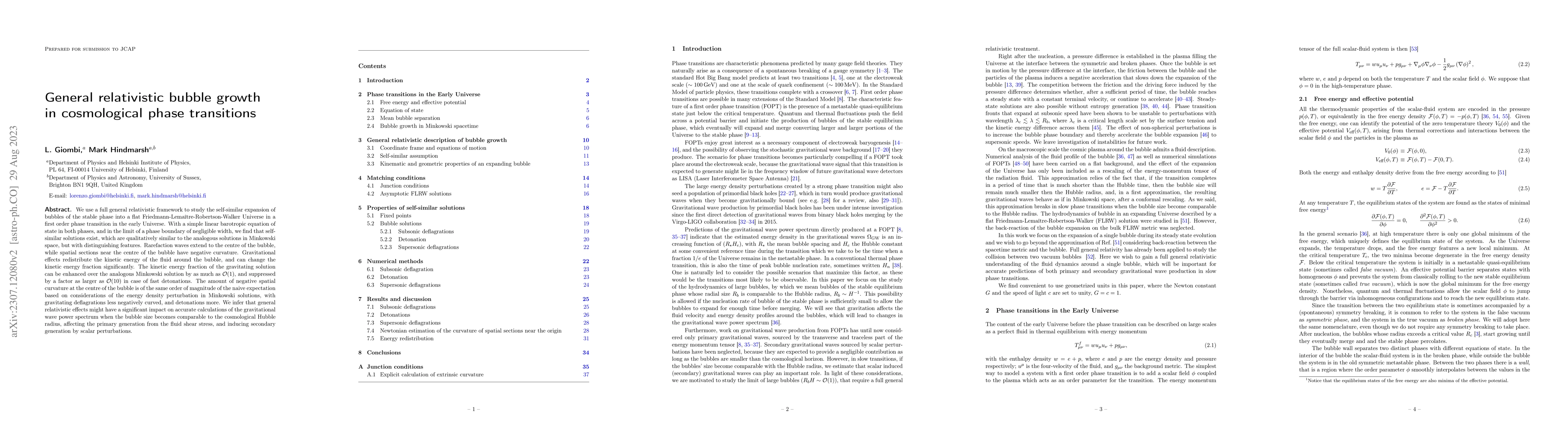 Thumbnail for General relativistic bubble growth in cosmological phase transitions