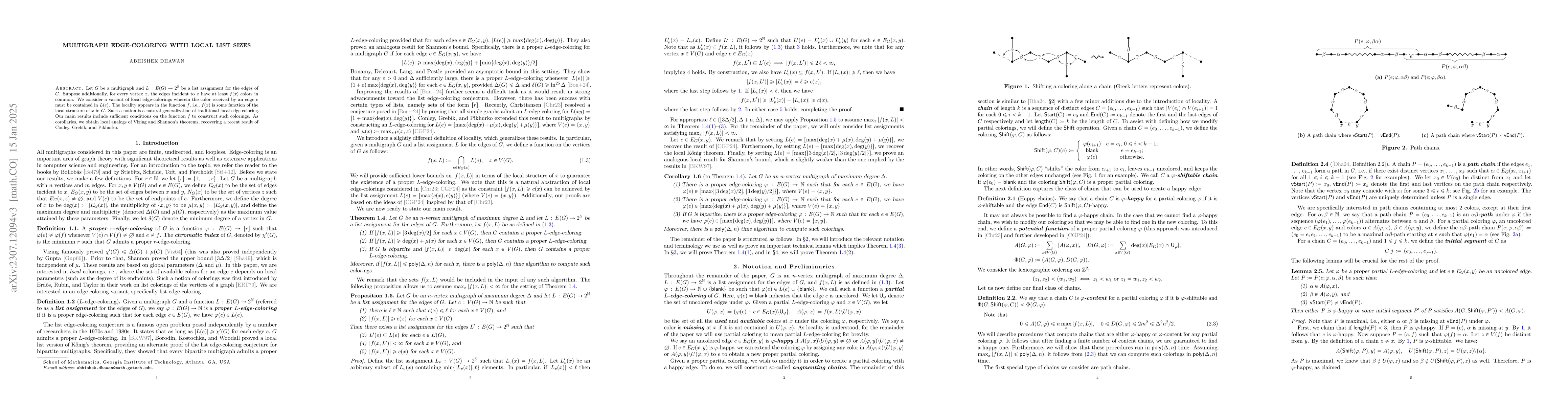 Thumbnail for Multigraph edge-coloring with local list sizes