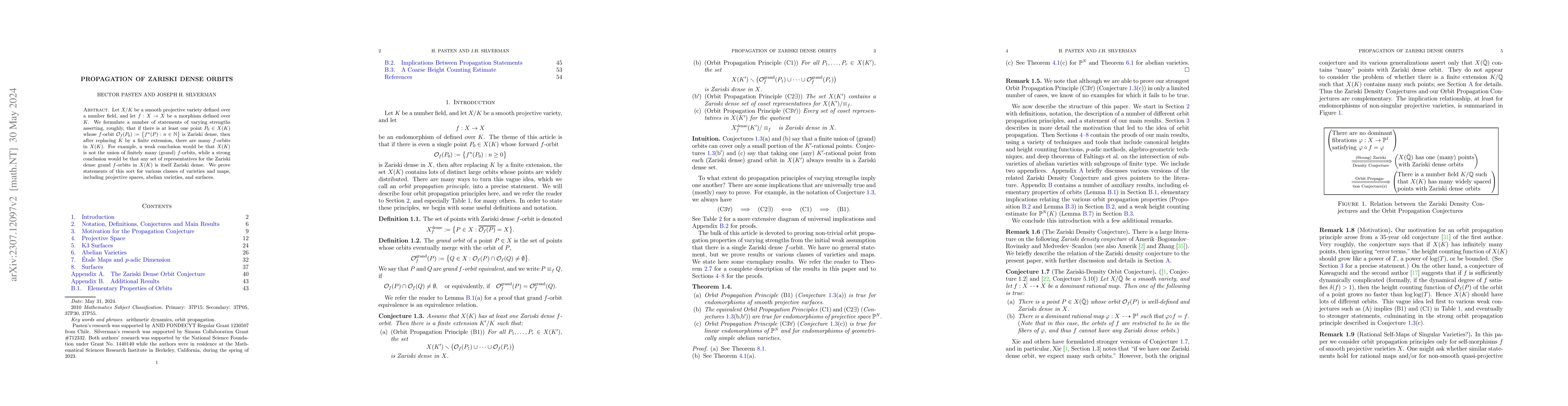 Thumbnail for Propagation of Zariski Dense Orbits