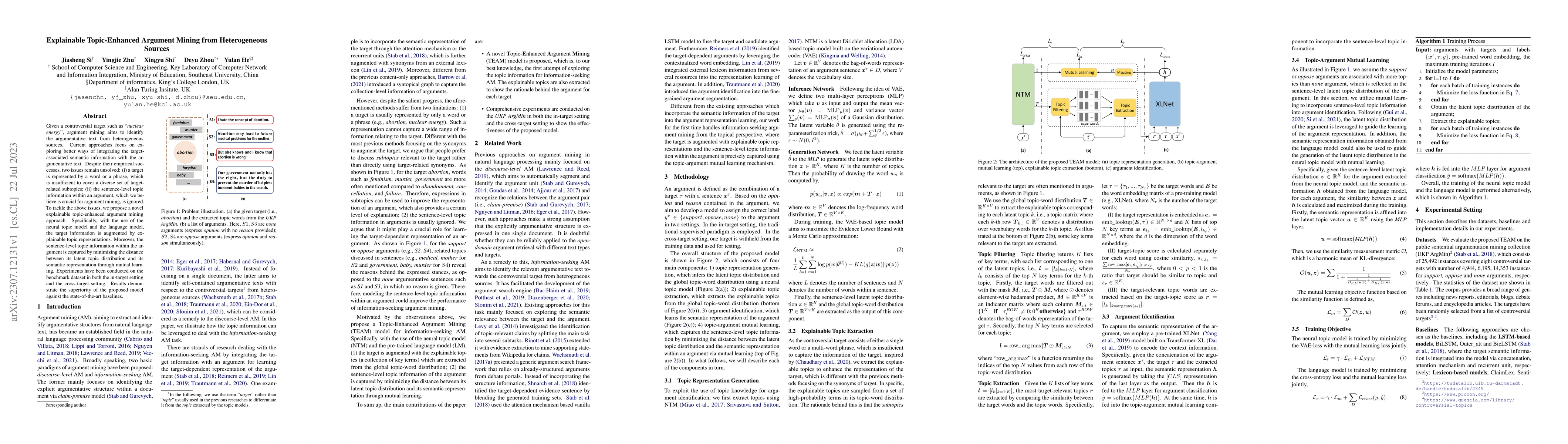 Thumbnail for Explainable Topic-Enhanced Argument Mining from Heterogeneous Sources