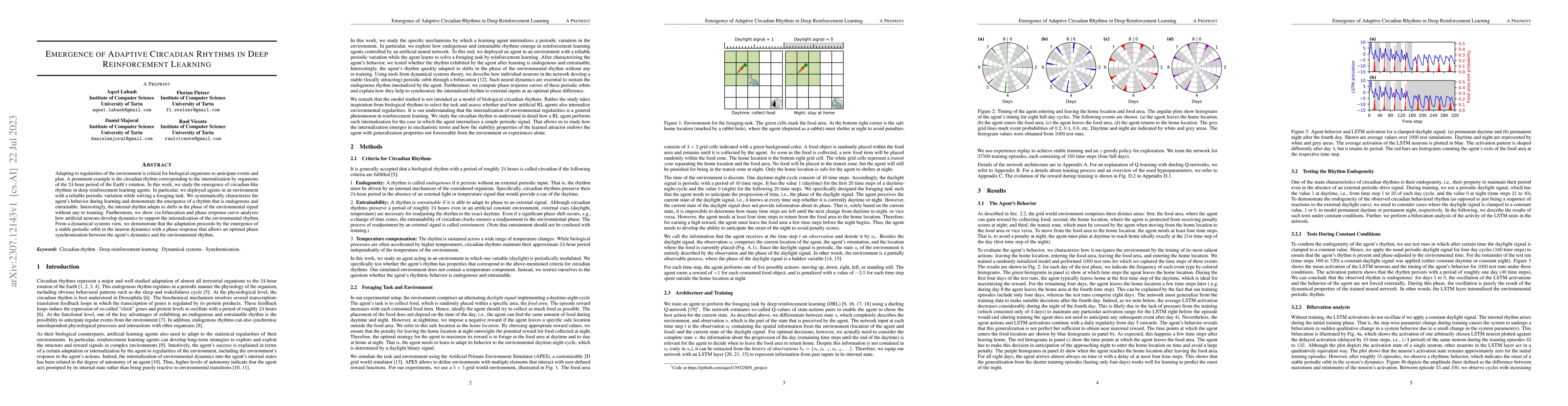 Thumbnail for Emergence of Adaptive Circadian Rhythms in Deep Reinforcement Learning
