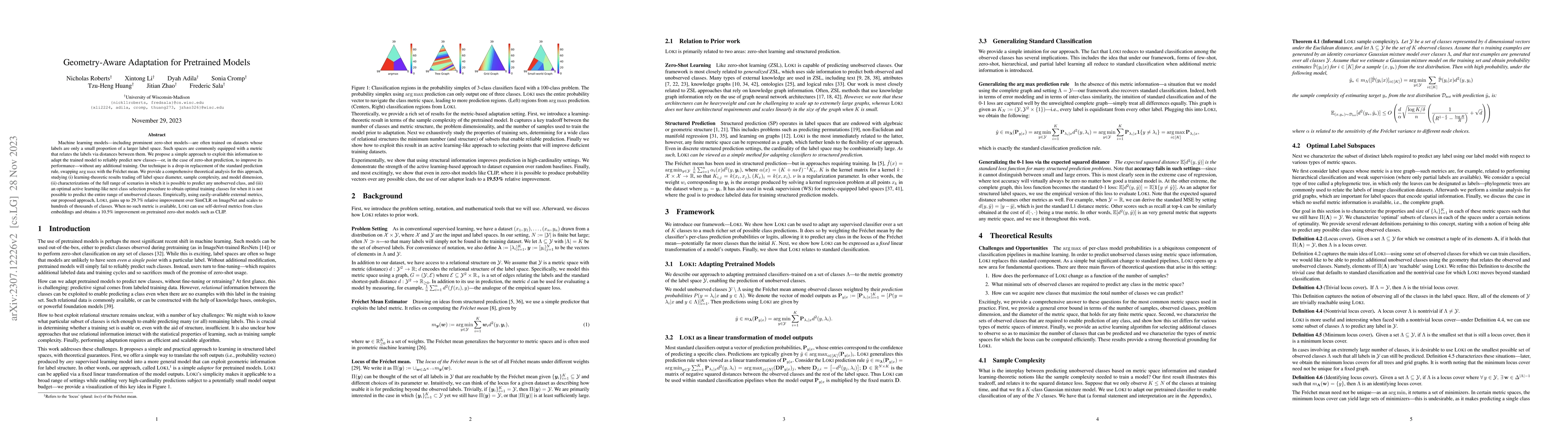 Thumbnail for Geometry-Aware Adaptation for Pretrained Models