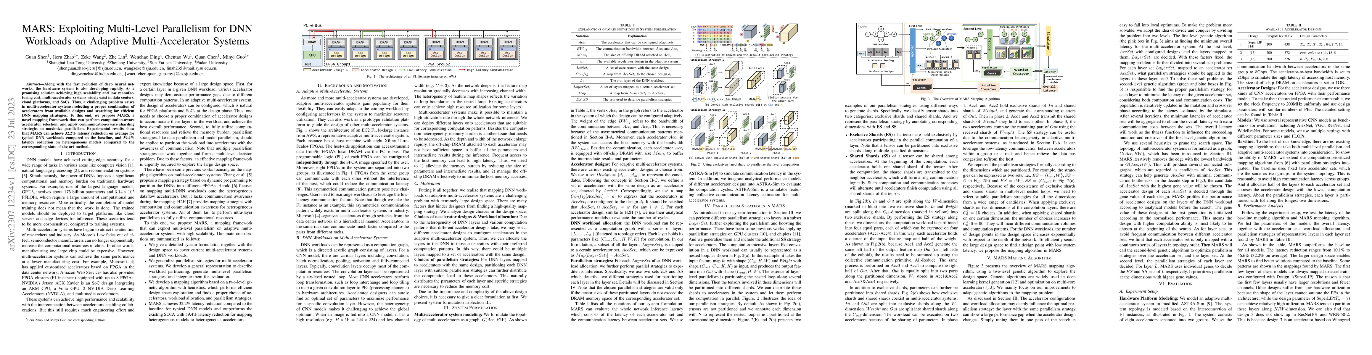 Thumbnail for MARS: Exploiting Multi-Level Parallelism for DNN Workloads on Adaptive
  Multi-Accelerator Systems