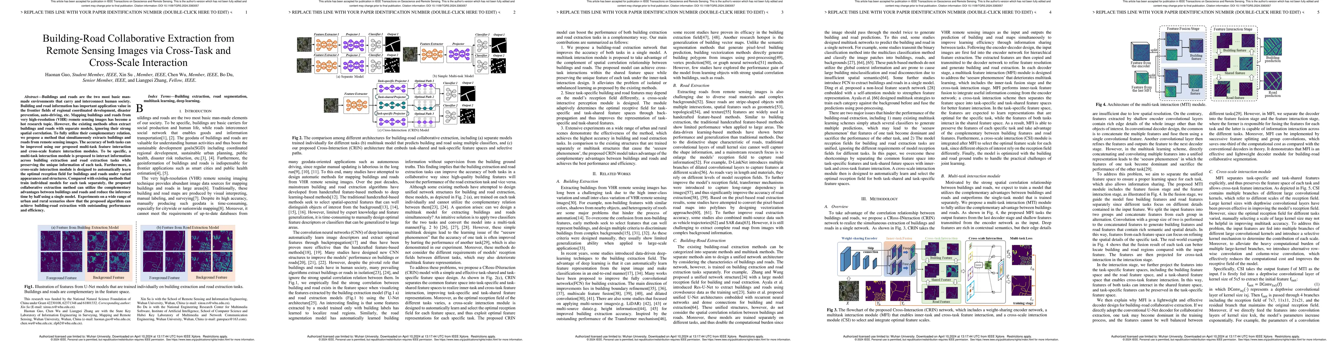 Thumbnail for Building-road Collaborative Extraction from Remotely Sensed Images via
  Cross-Interaction
