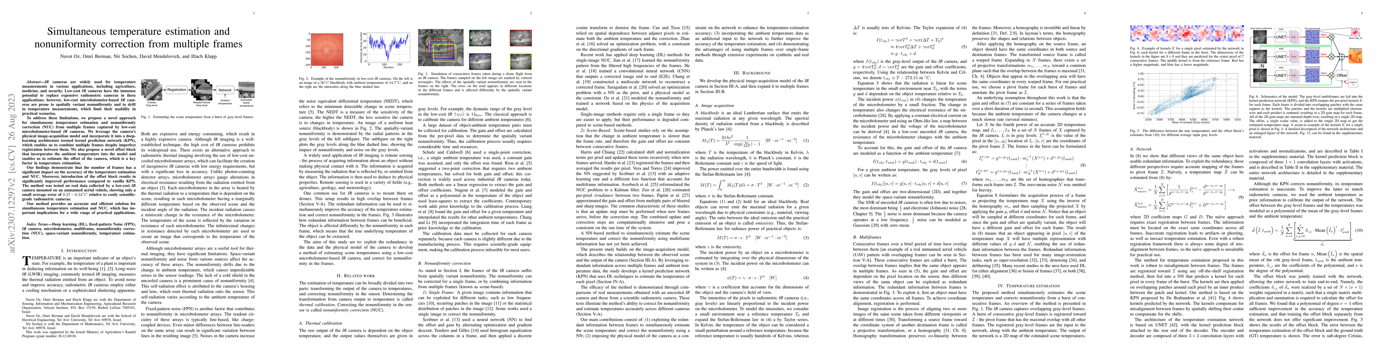 Thumbnail for Simultaneous temperature estimation and nonuniformity correction from
  multiple frames