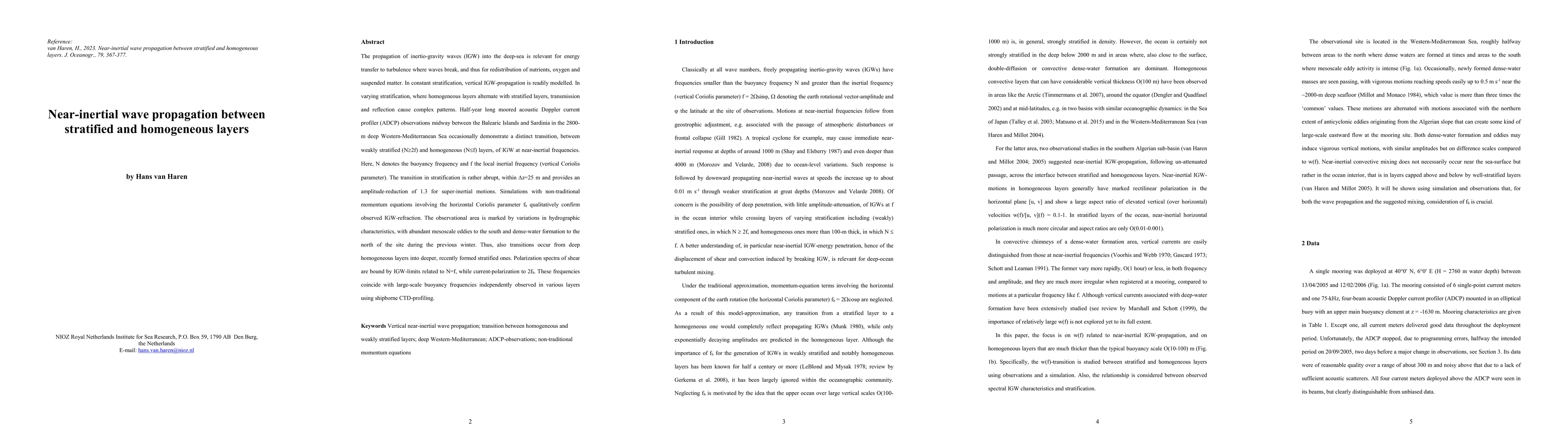 Thumbnail for Near-inertial wave propagation between stratified and homogeneous layers