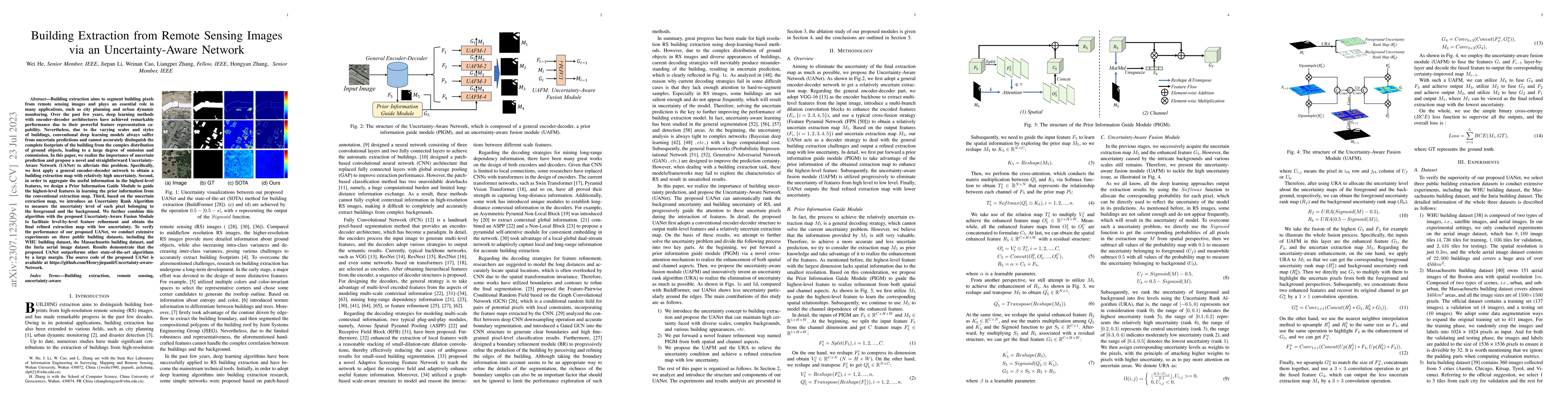 Thumbnail for Building Extraction from Remote Sensing Images via an Uncertainty-Aware
  Network