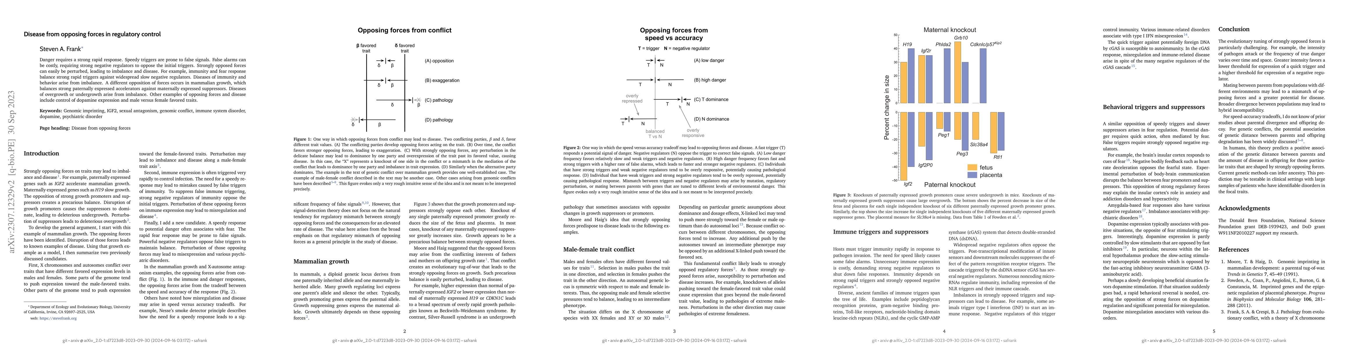 Thumbnail for Disease from opposing forces in regulatory control