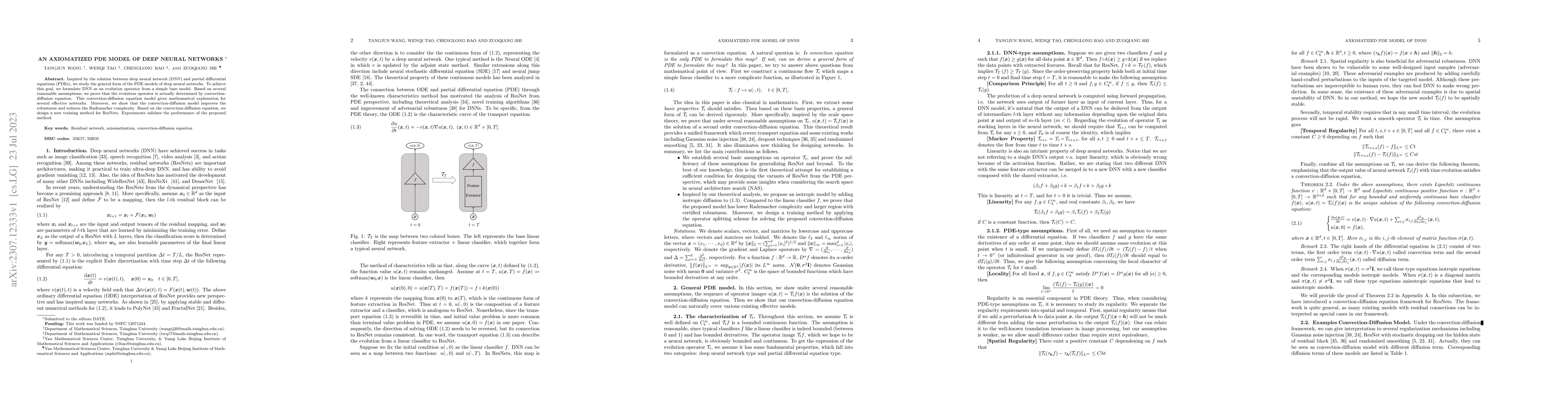 Thumbnail for An axiomatized PDE model of deep neural networks