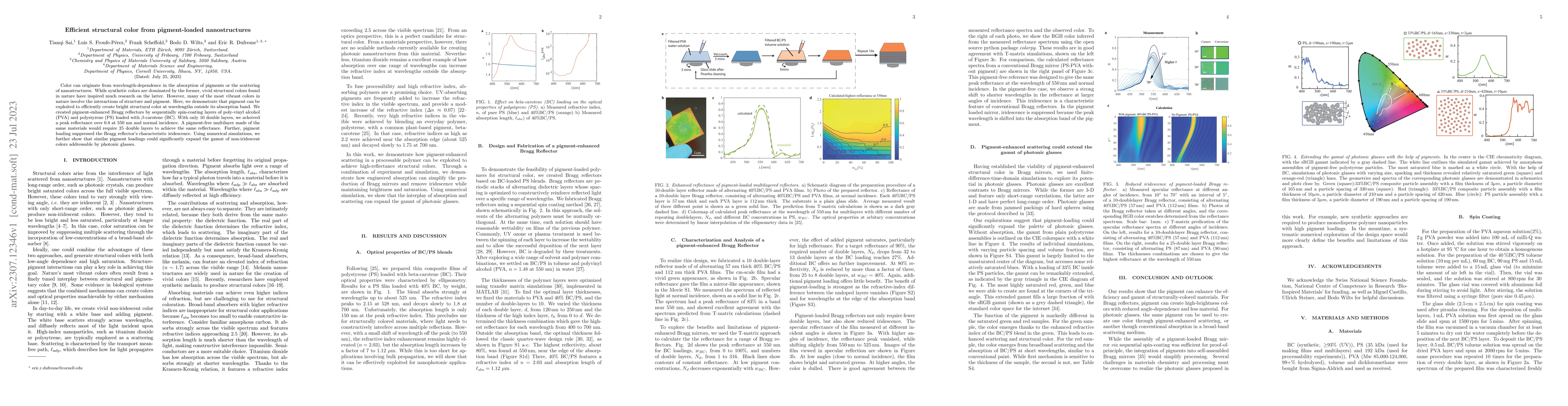 Thumbnail for Efficient structural color from pigment-loaded nanostructures