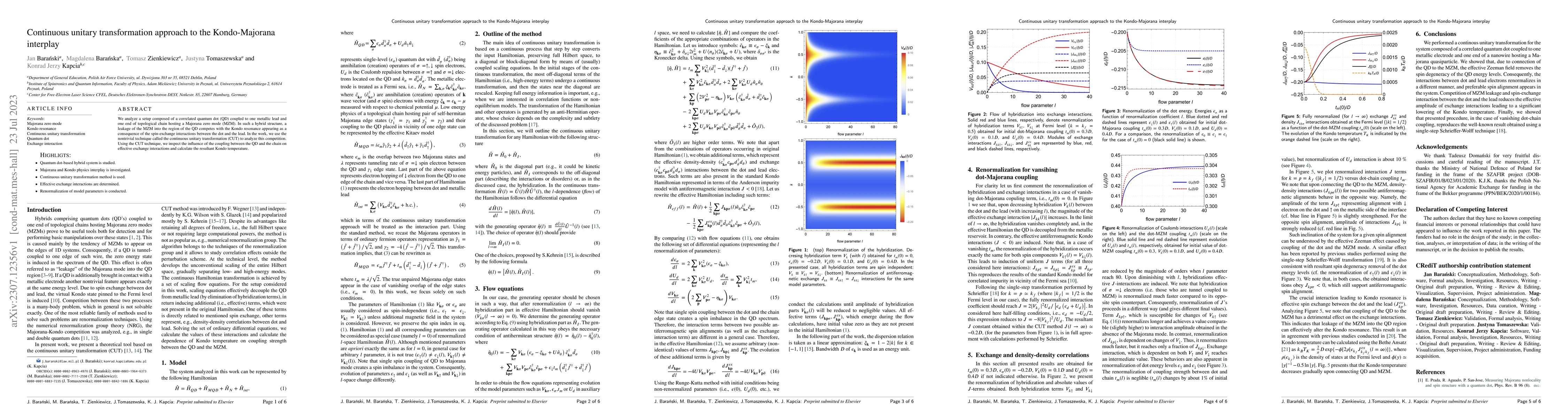 Thumbnail for Continuous unitary transformation approach to the Kondo-Majorana
  interplay