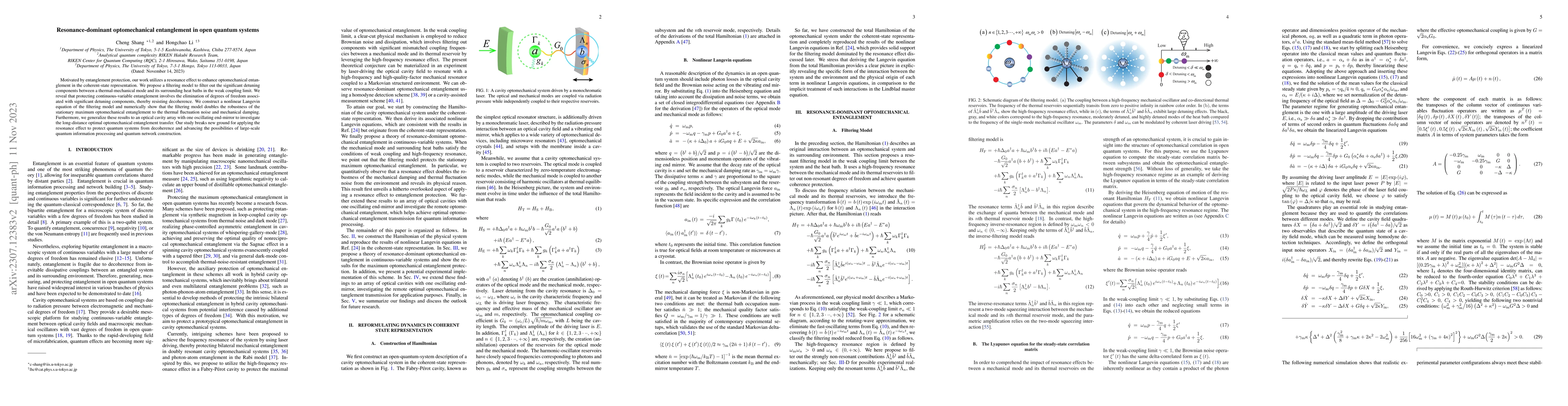 Thumbnail for Resonance-dominant optomechanical entanglement in open quantum systems