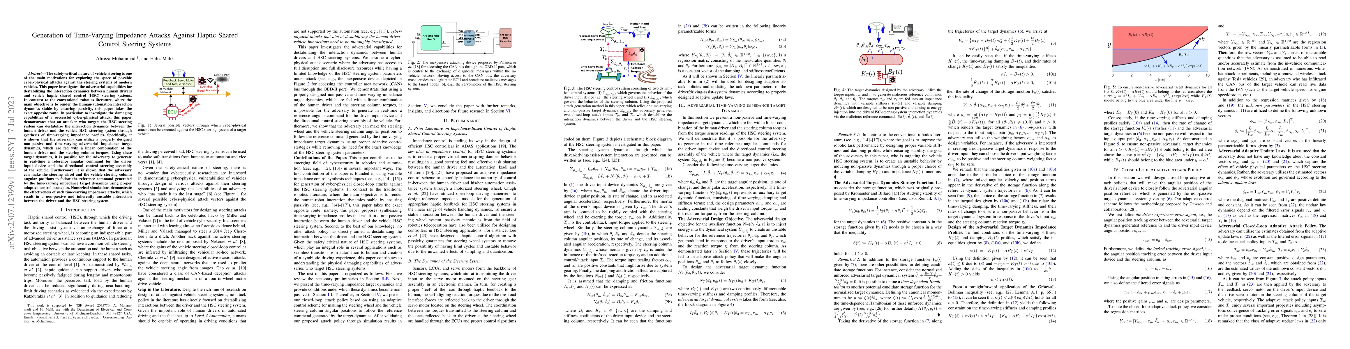 Thumbnail for Generation of Time-Varying Impedance Attacks Against Haptic Shared
  Control Steering Systems