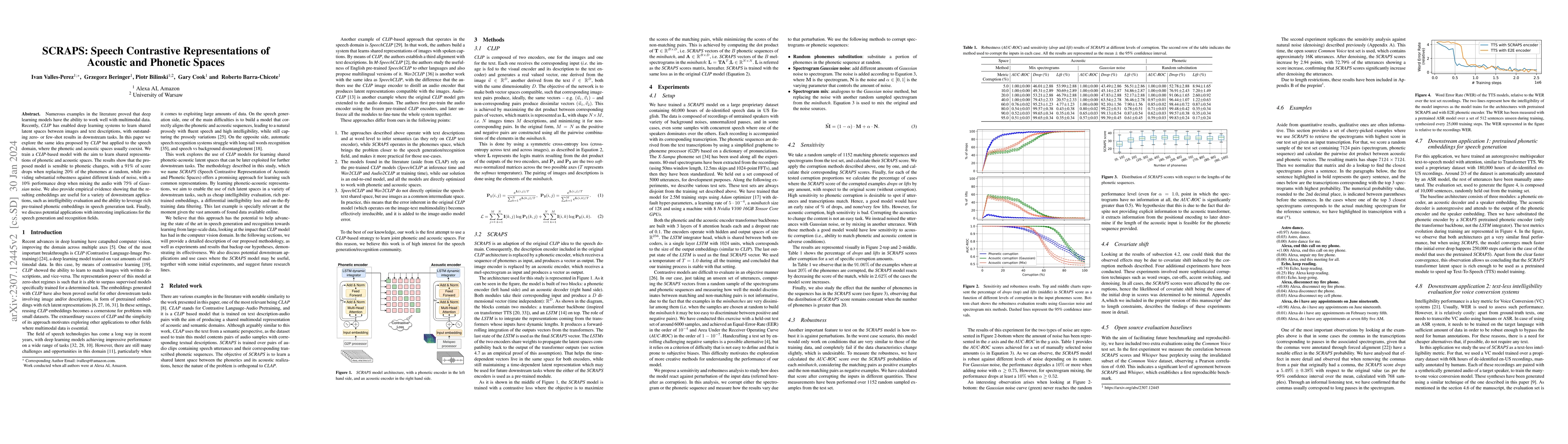 Thumbnail for SCRAPS: Speech Contrastive Representations of Acoustic and Phonetic
  Spaces