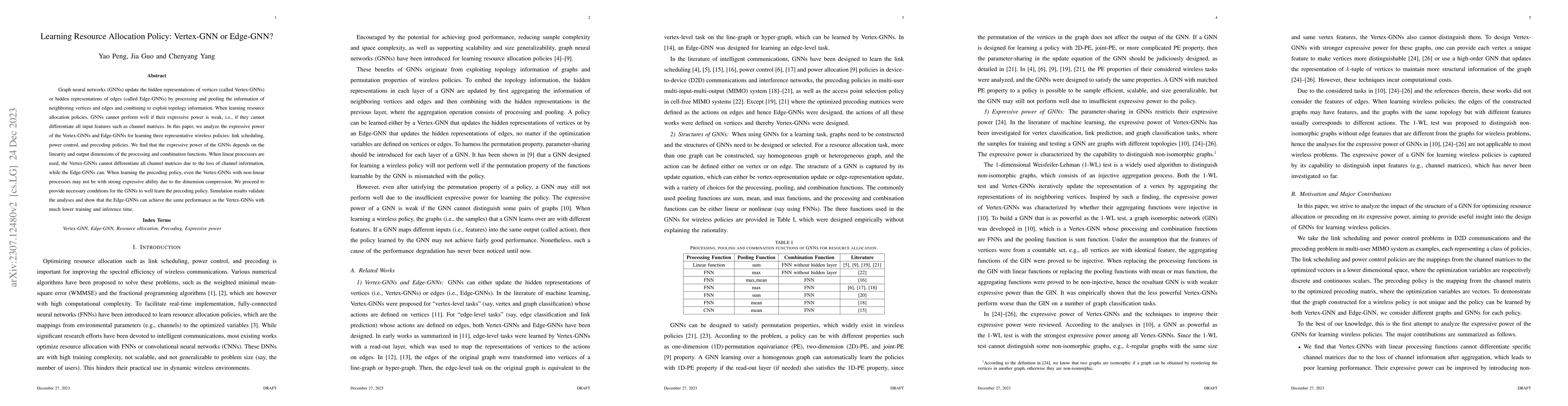 Thumbnail for Learning Resource Allocation Policy: Vertex-GNN or Edge-GNN?