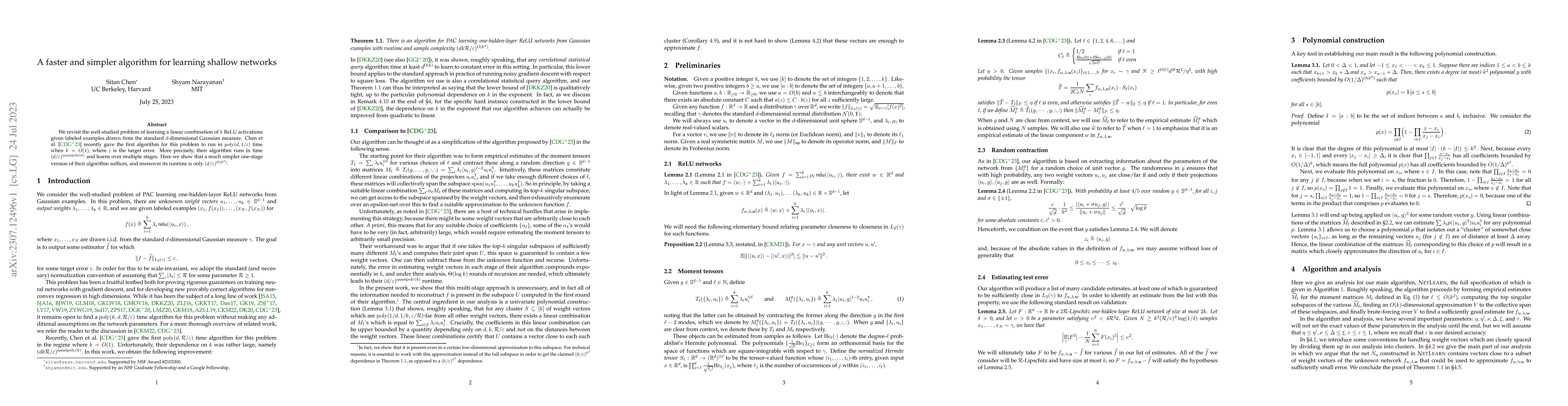 Thumbnail for A faster and simpler algorithm for learning shallow networks