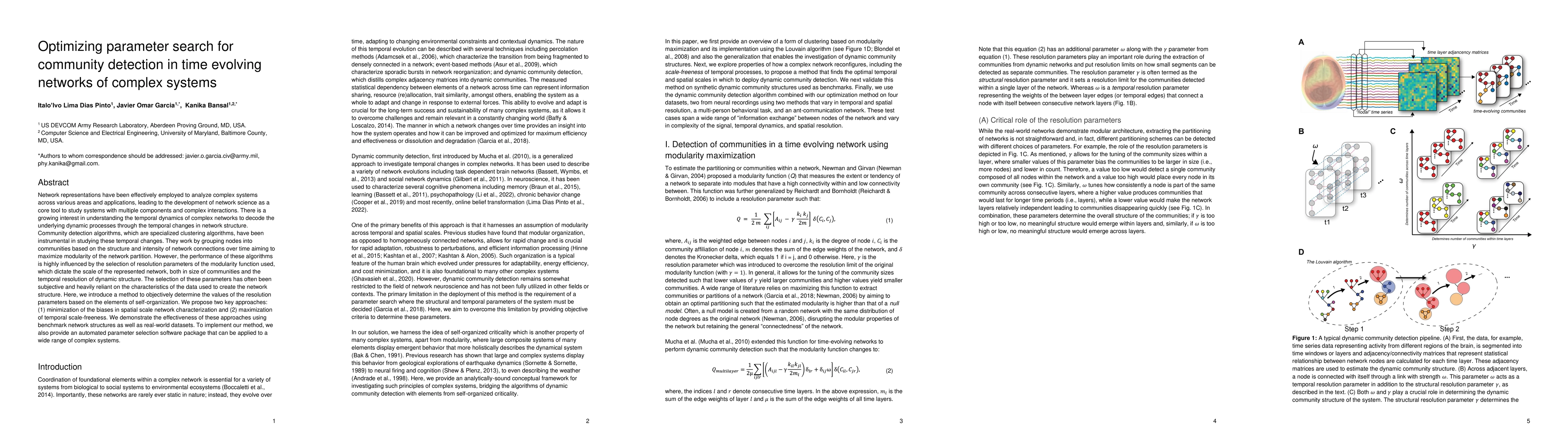 Thumbnail for Optimizing parameter search for community detection in time evolving
  networks of complex systems