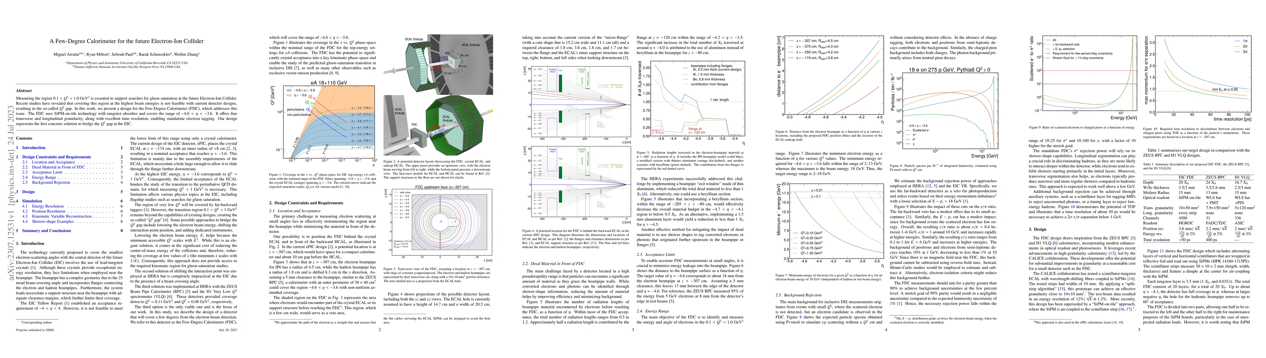 Thumbnail for A Few-Degree Calorimeter for the future Electron-Ion Collider