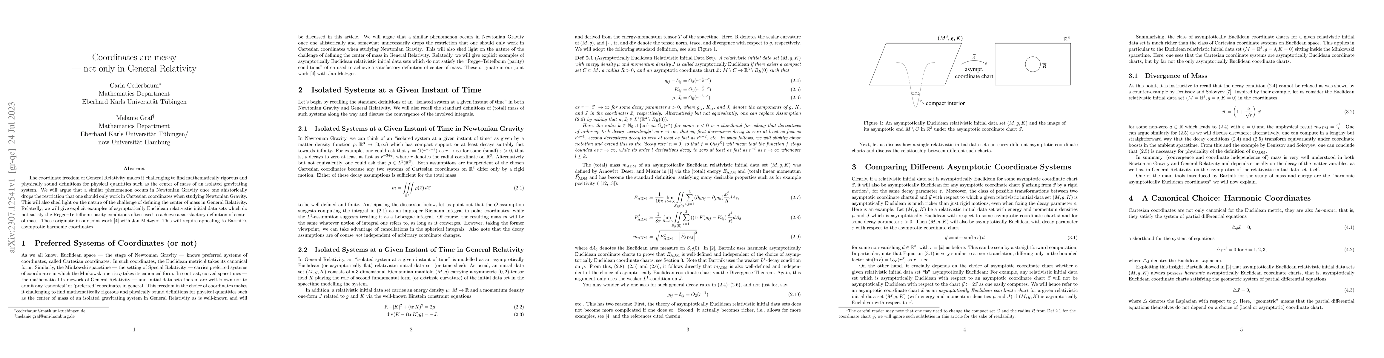 Thumbnail for Coordinates are messy -- not only in General Relativity